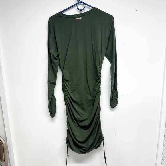 Michael Michael Kors Women Long Sleeved Green Dress Size Medium - Picture 4 of 4